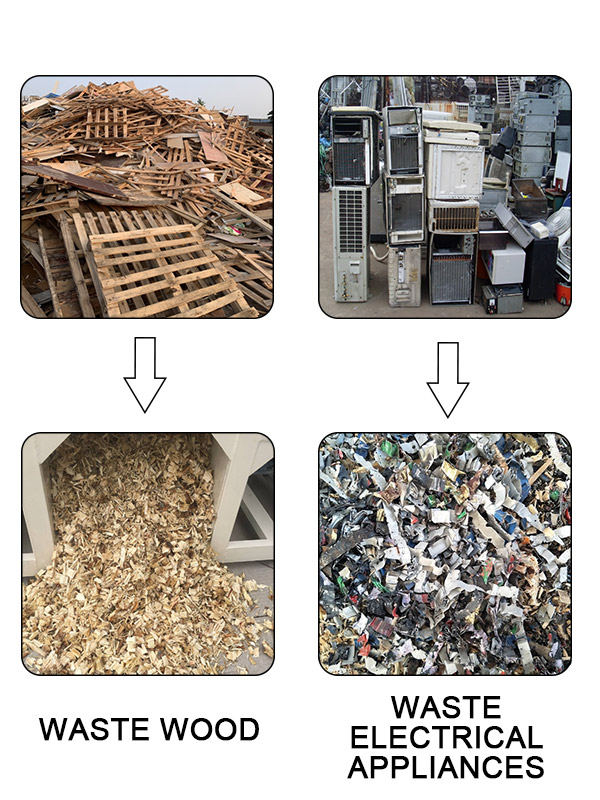 Shredder material treatment effect display 4